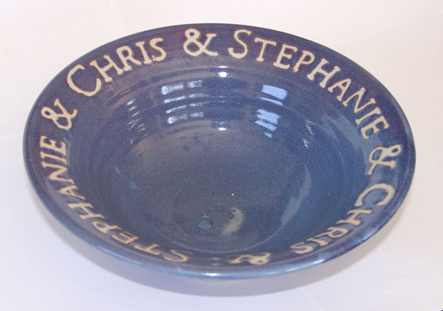 Custom Wedding Bowl